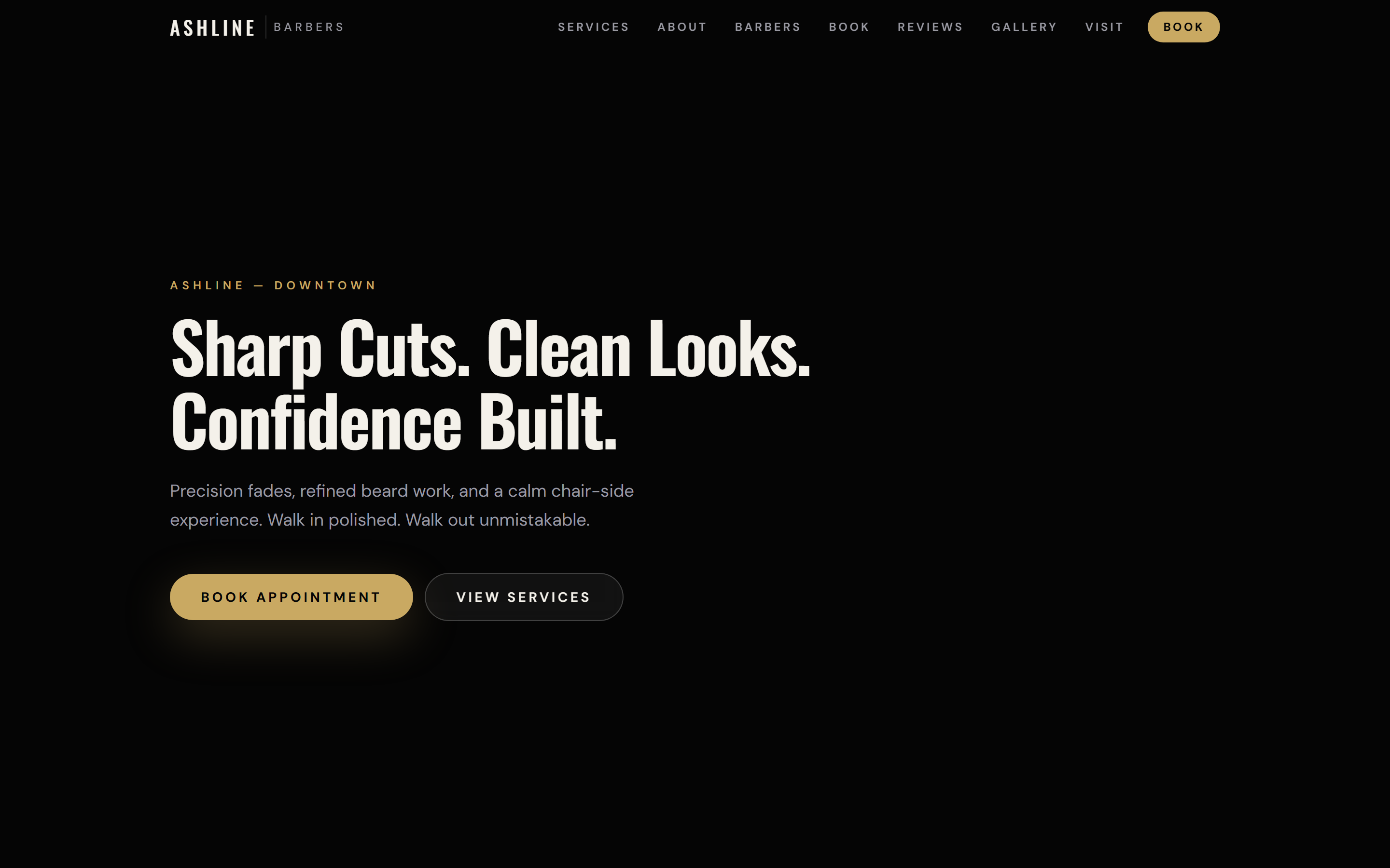 Ashline Barbershop project preview